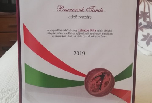 Jenővári István-díjat kapott Brunczvik Tünde